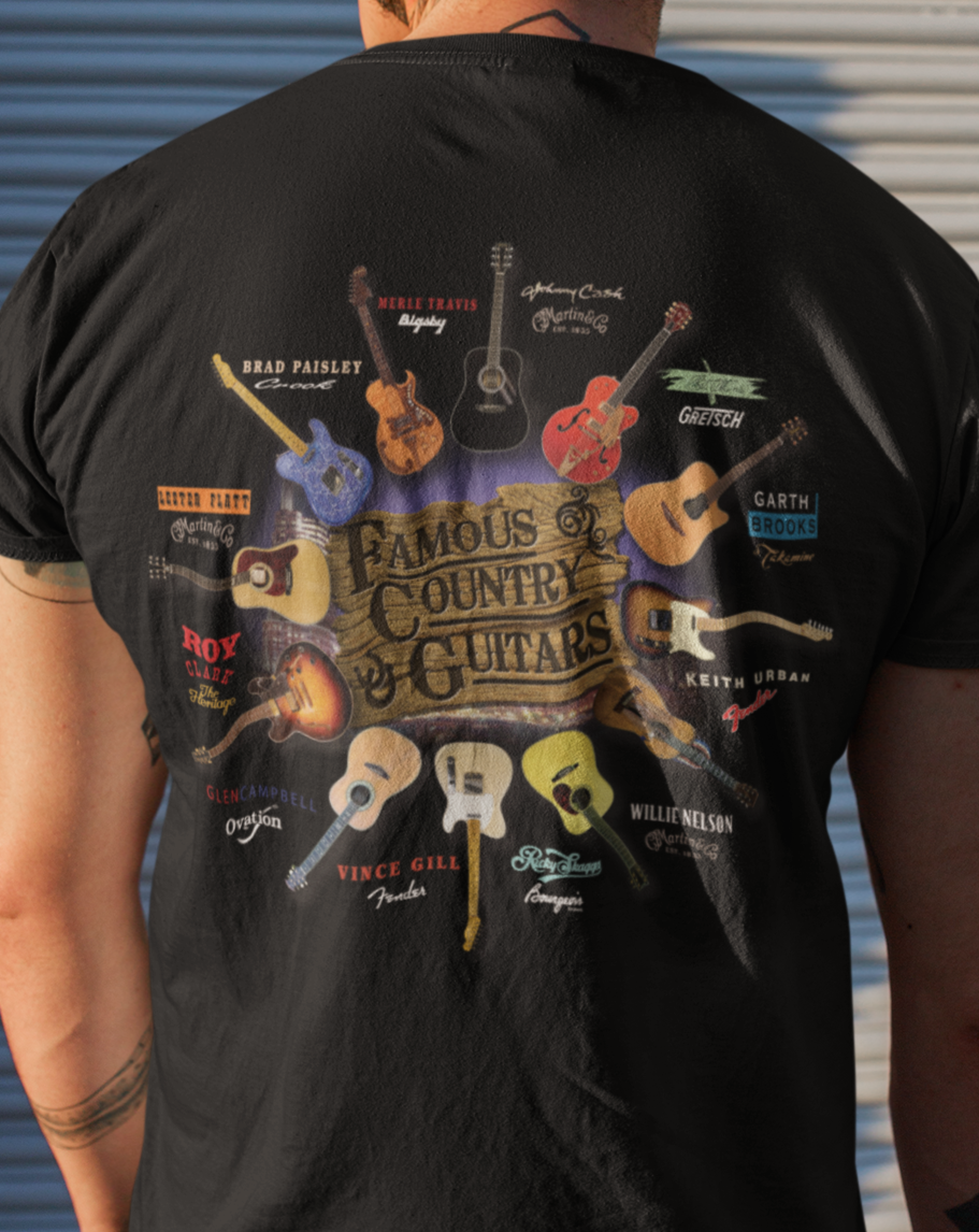 Famous Country Guitars Design T-Shirt