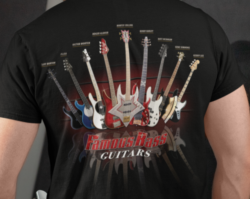 Famous Bass Guitars T-Shirt