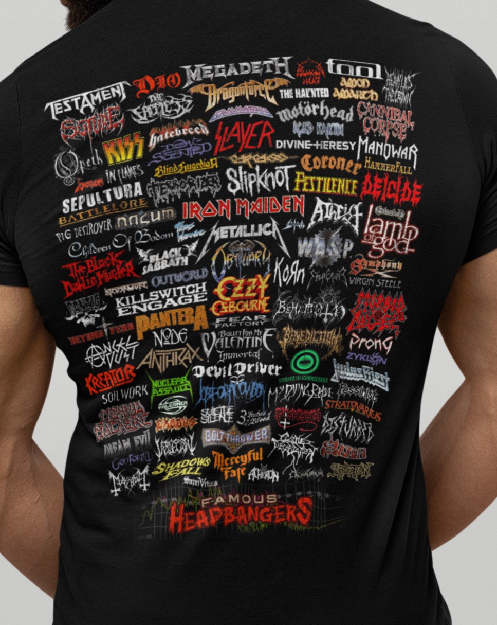 Famous Headbangers Design T-Shirt