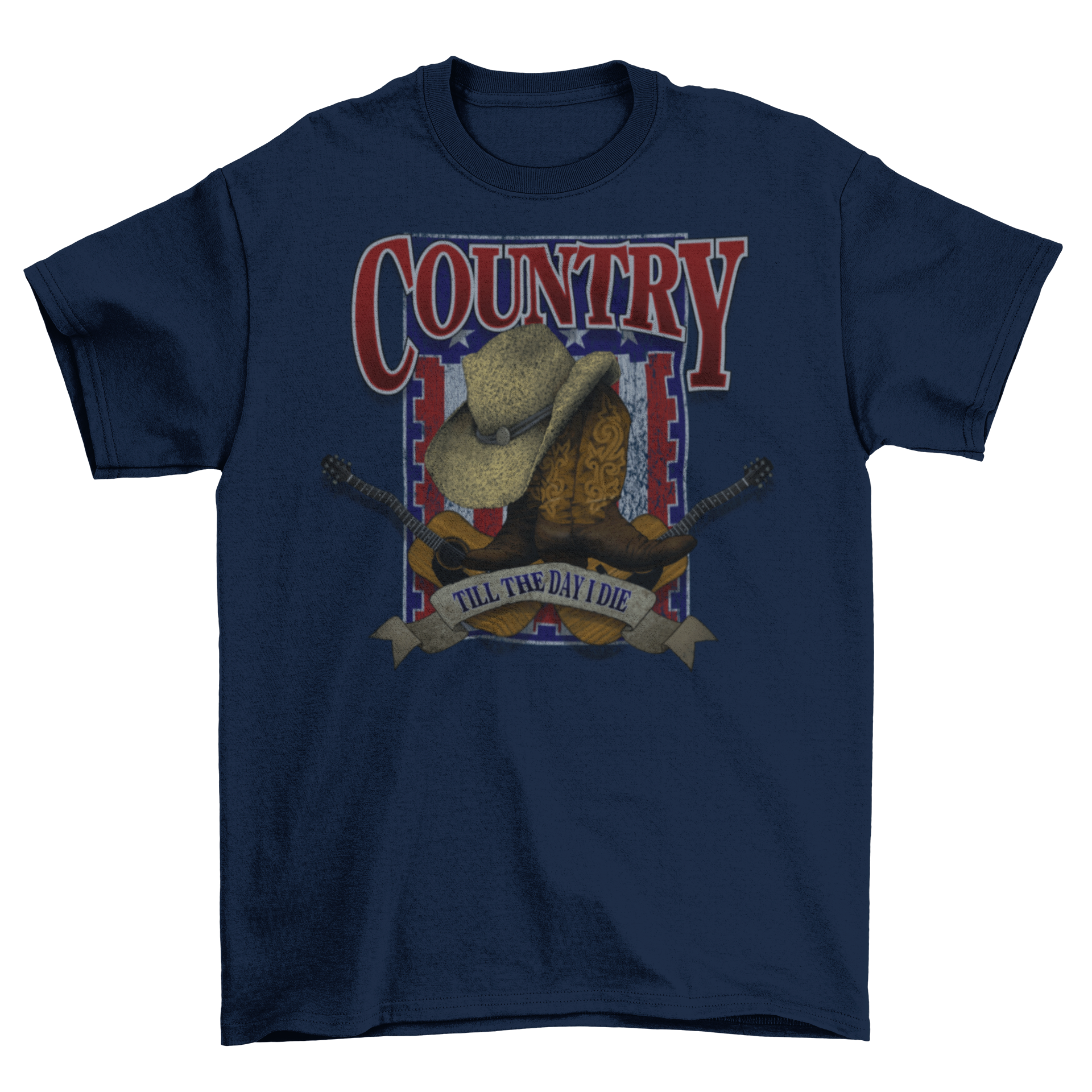 'Country Till I Die' Music Band Gift T-Shirt