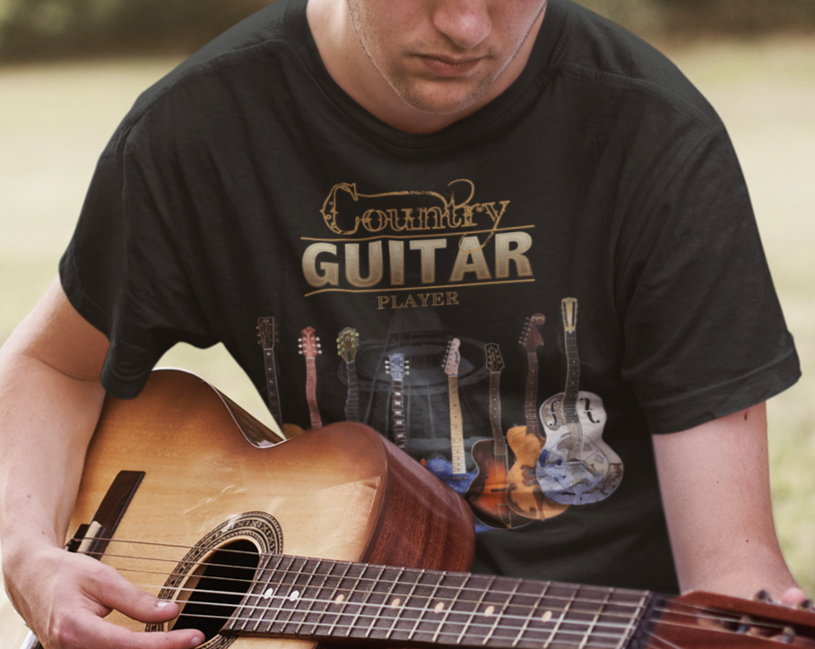 Country Guitar Player T-Shirt