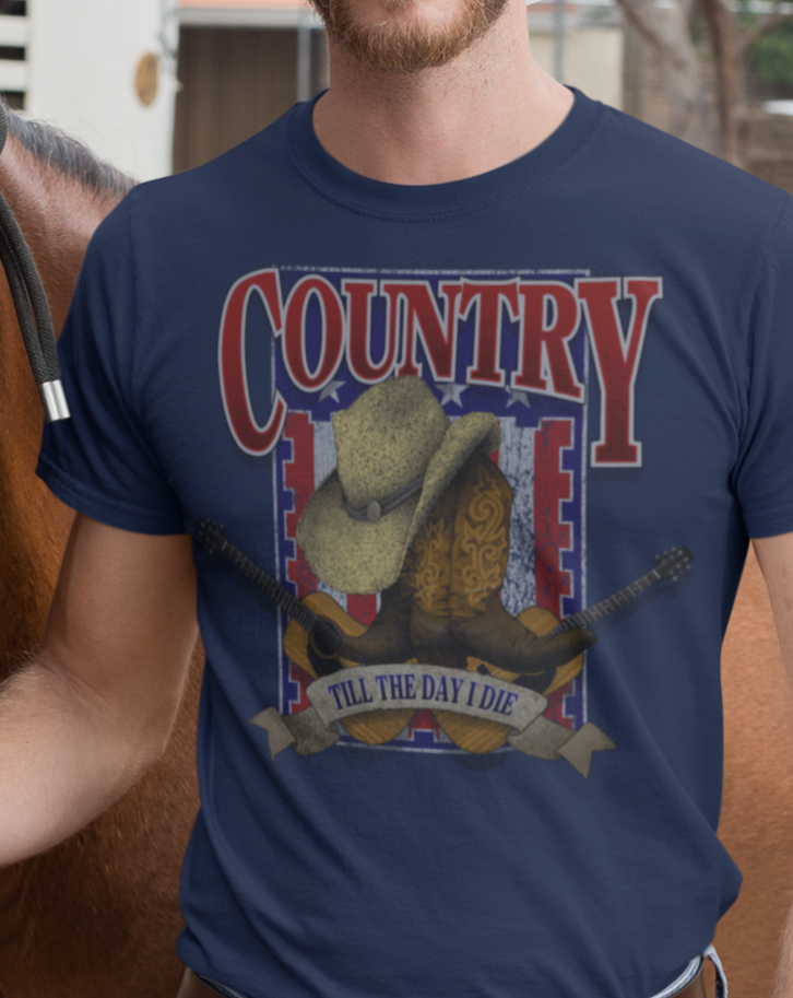 'Country Till I Die' Music Band Gift T-Shirt