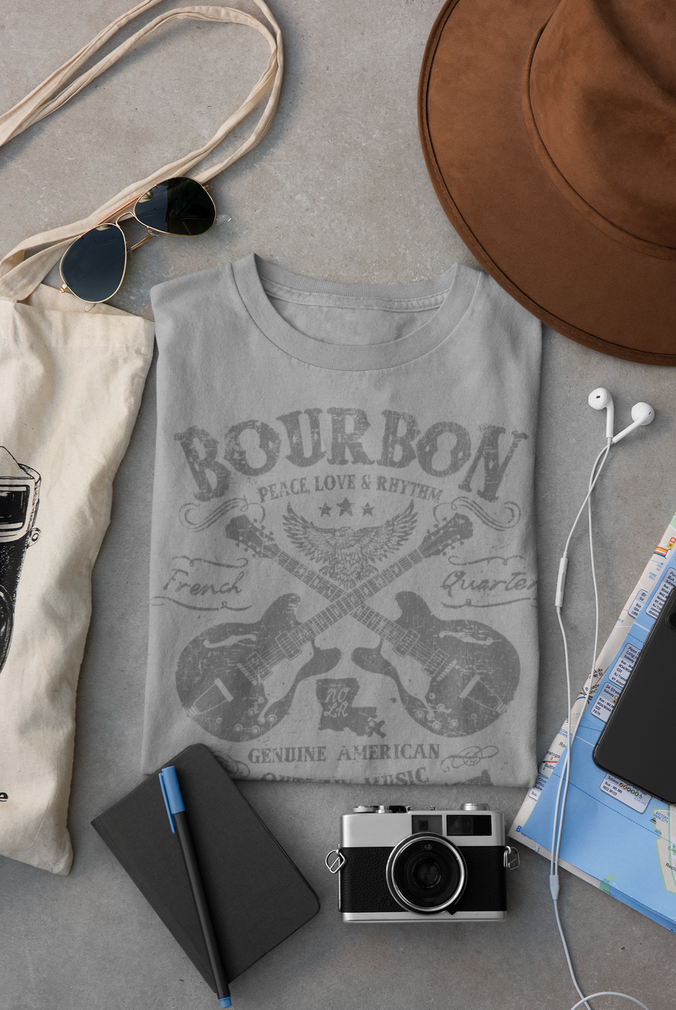 Bourbon Street Outlaw Design T-Shirt