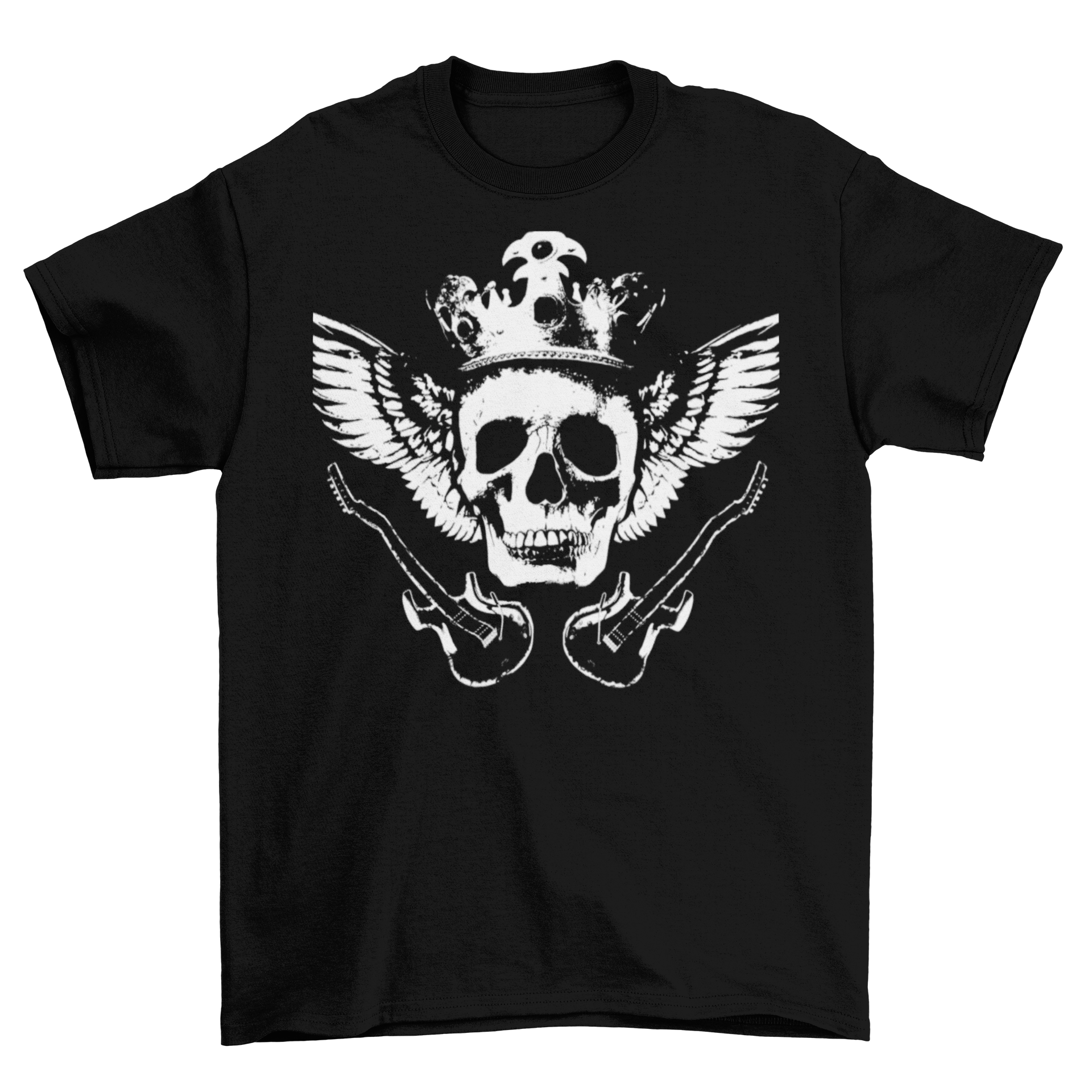 Skull In The Dark Music-Themed Graphic Tee for Band Lovers & Live Music Fans