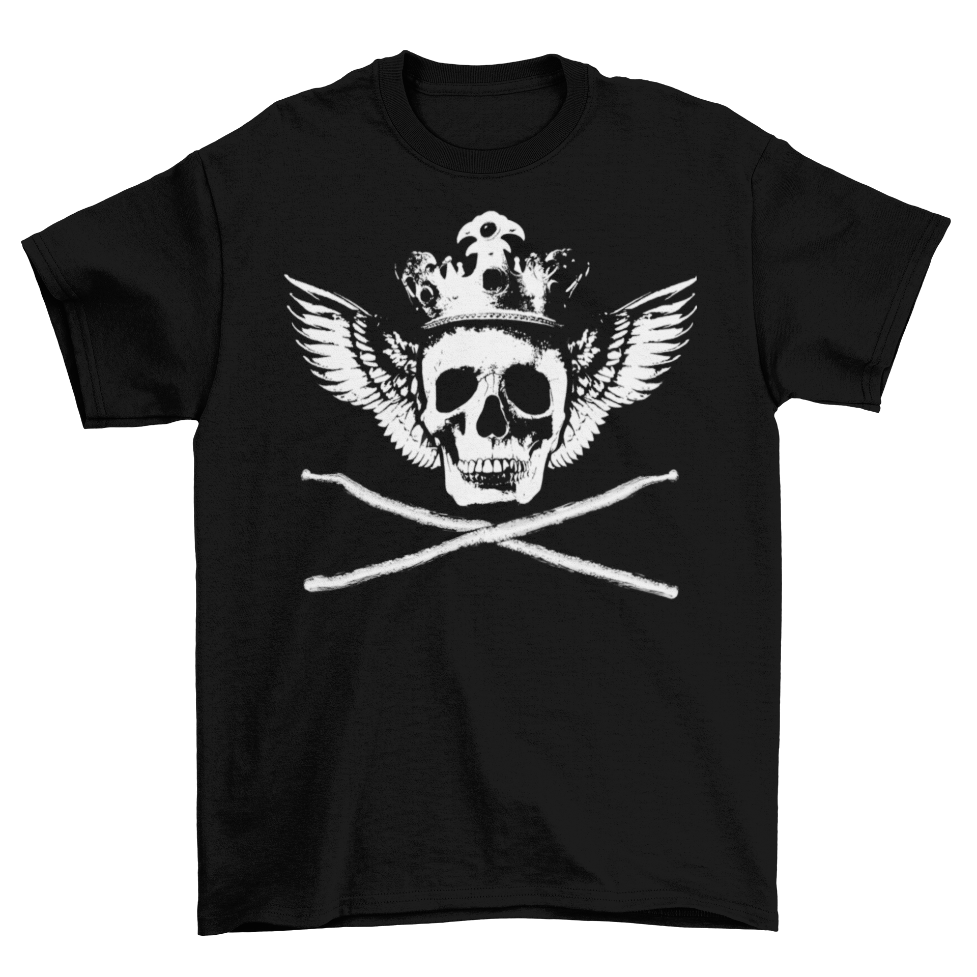 Drum Skull In The Dark T-Shirt