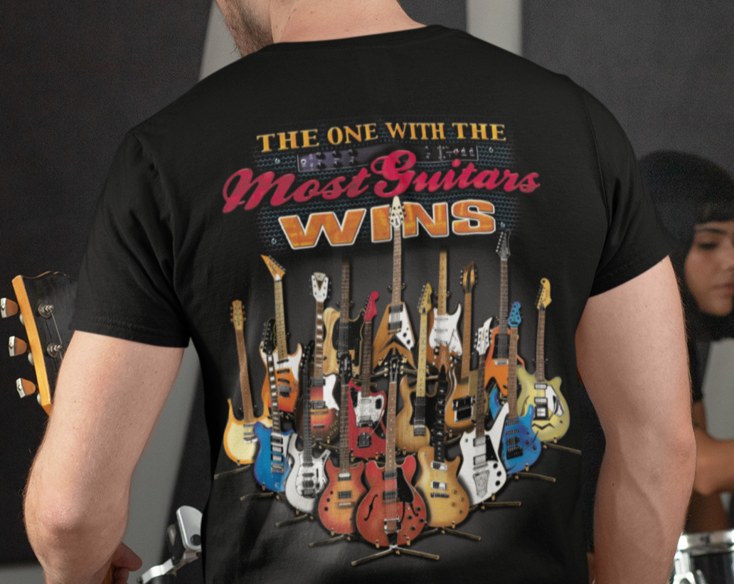 Most Guitars Wins Graphic Tee