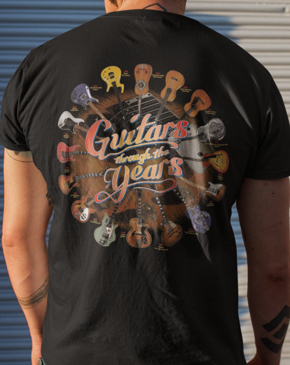 Guitars Thru The Years Music T-Shirt