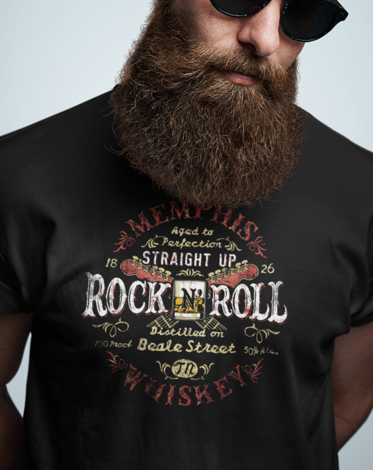 Whiskey Rock N Roll Memphis T-Shirt