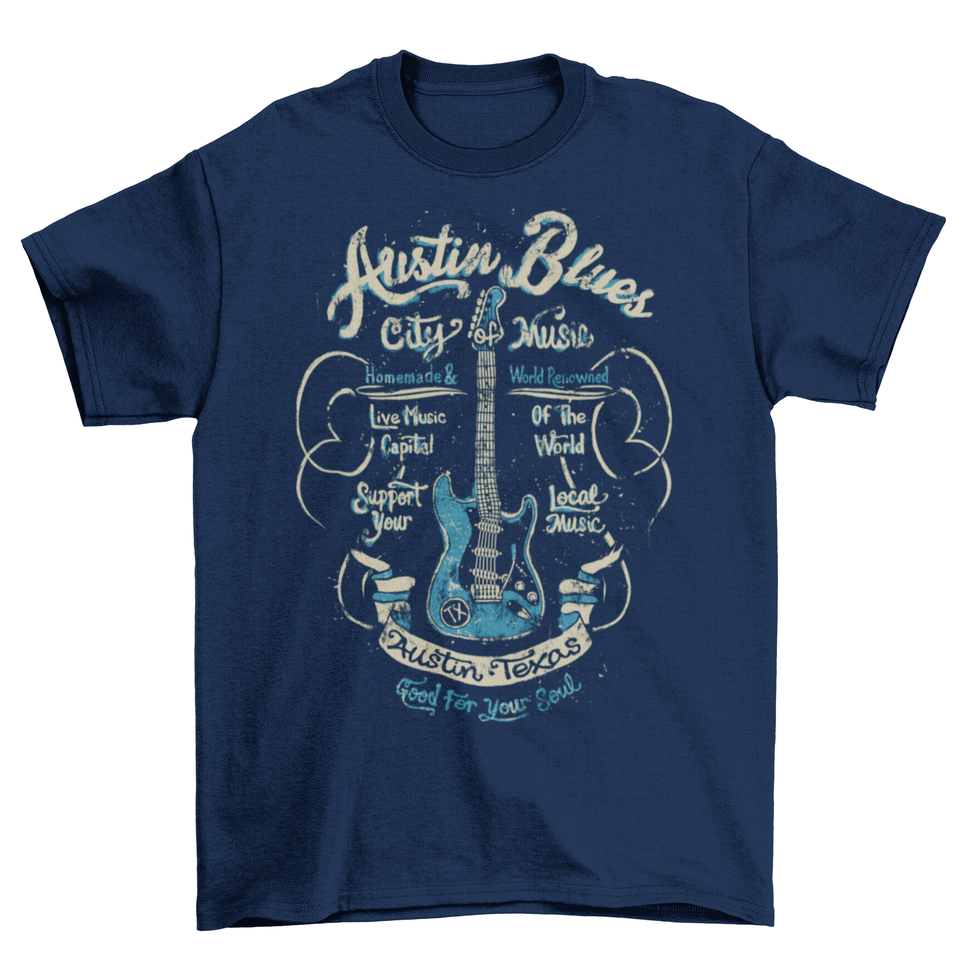 Austin Blues City Music T-Shirt Product image