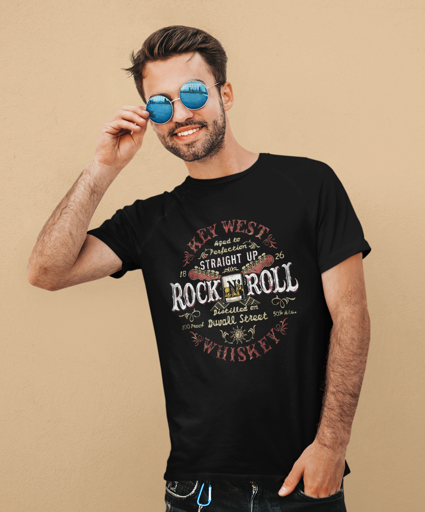 Whiskey Rock N Roll Key West T-Shirt