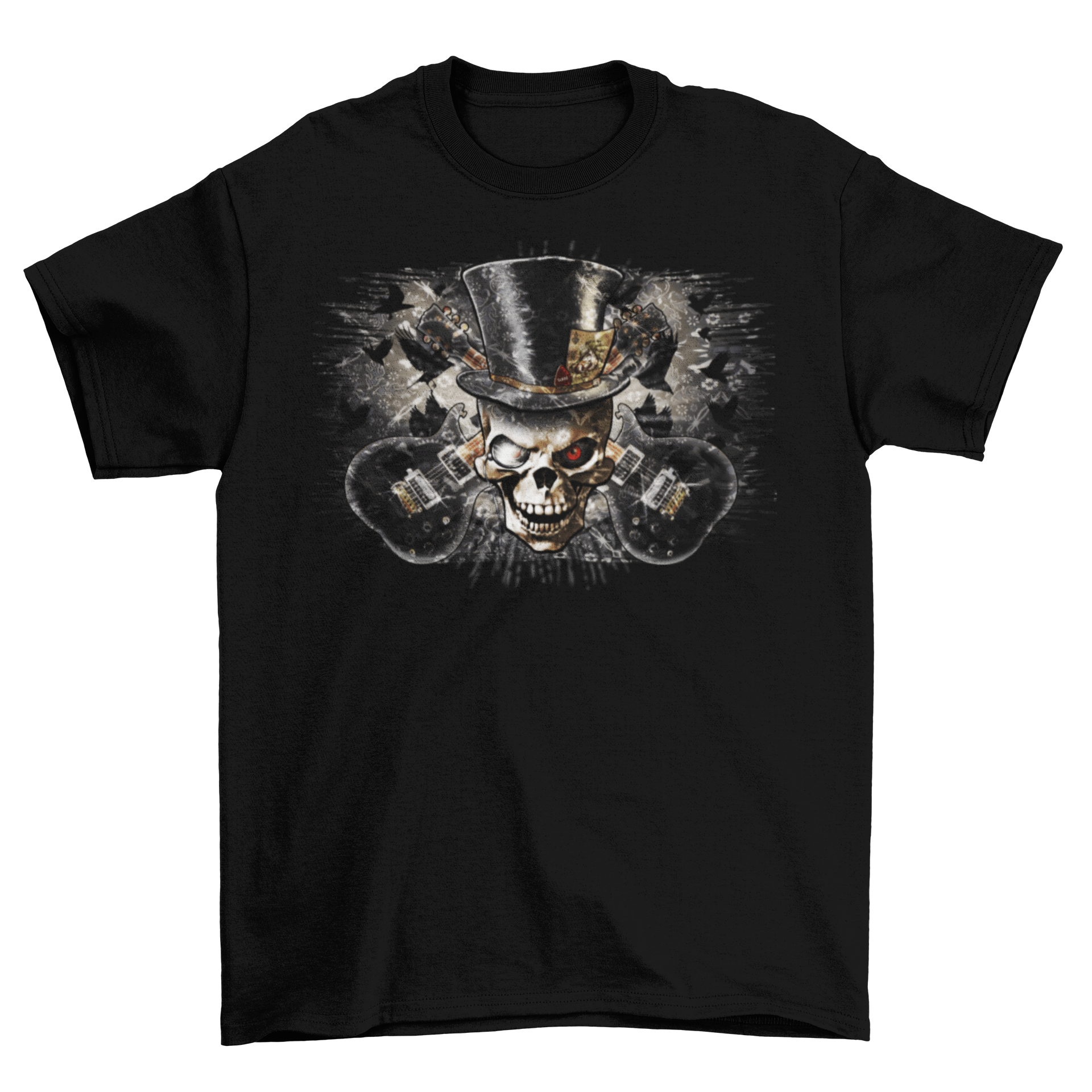 Skull Monocle Music T-Shirt