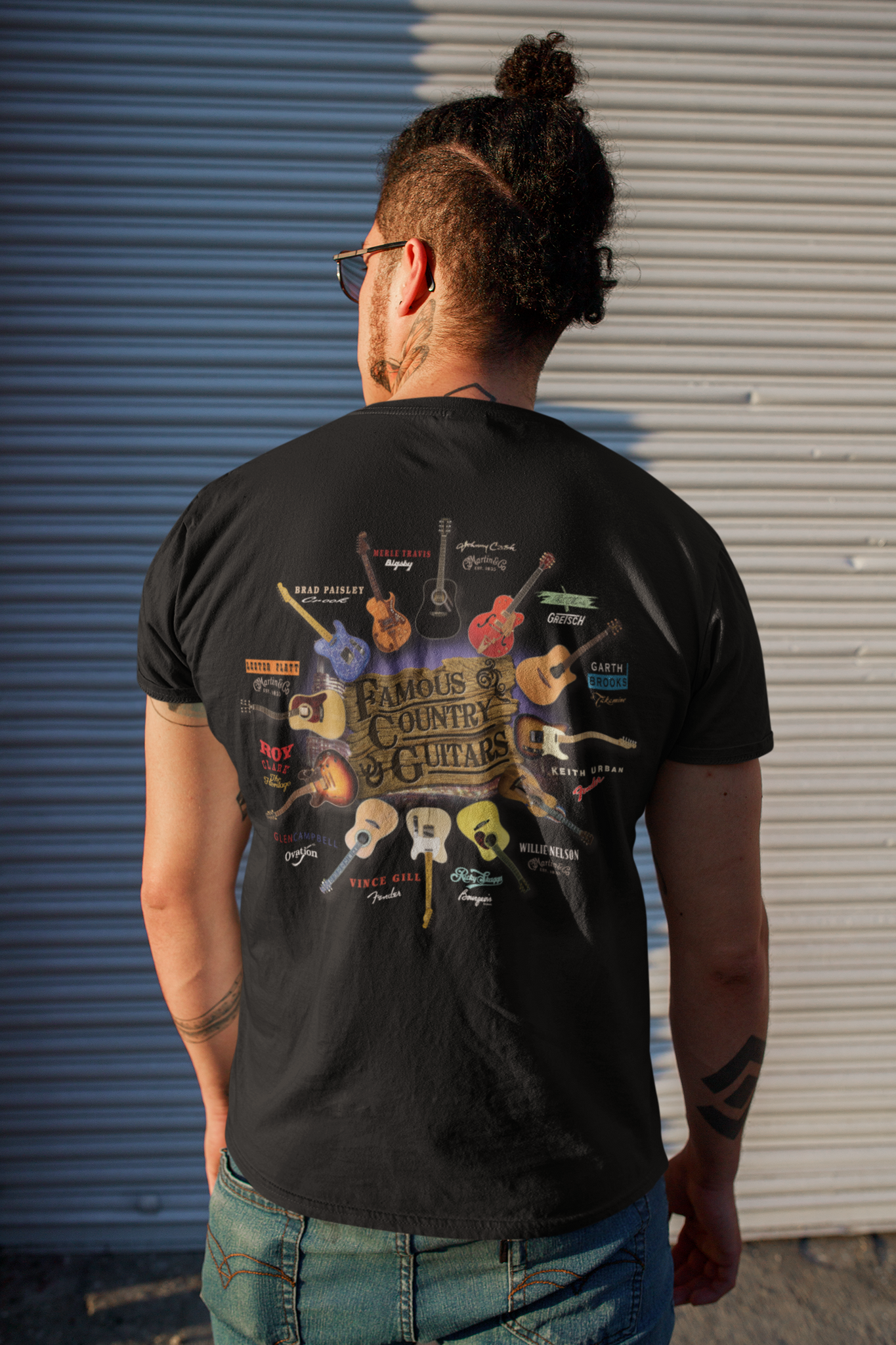 Famous Country Guitars Design T-Shirt